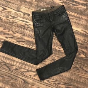 AG leatherette legging jeans sz 25r